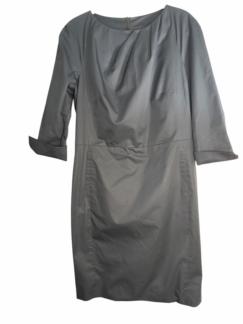 Pauw Amsterdam Black Cotton Sheath Dress - Women's Workwear